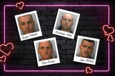 Sussex Police has launched a Valentine's Day campaign to find four wanted criminals 'who are playing hard to get'.