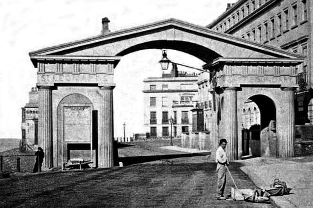 St Leonards Archway before it was demolished SUS-220214-115235001