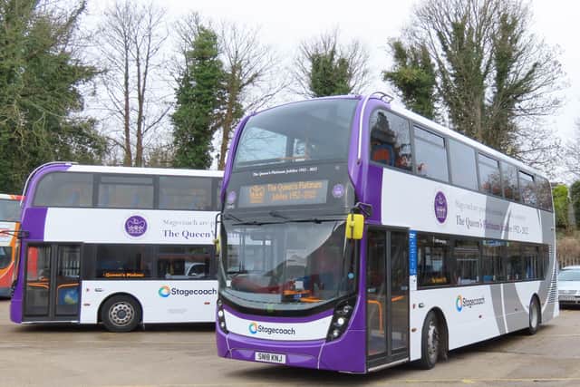 Stagecoach South unveils Platinum Jubilee buses to be used across West Sussex, Hampshire and Surrey