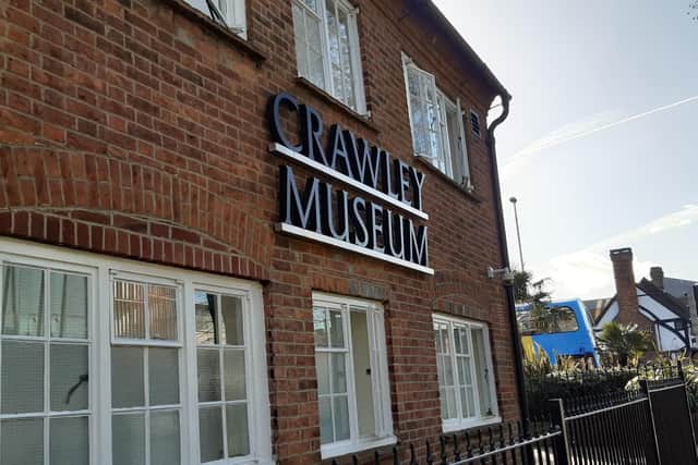Is exhibit is displayed at the Crawley Museum