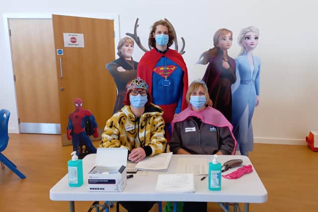 The vaccination service is holding dedicated sessions by appointment for children and their families to come and get vaccinated alongside the chance to see some of their favourite superheroes. Picture from Sussex NHS Commissioners SUS-220215-121119001