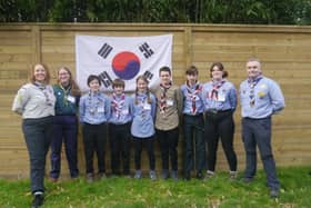 The Adur Valley District contingent for the 25th World Scout Jamboree in South Korea in 2023