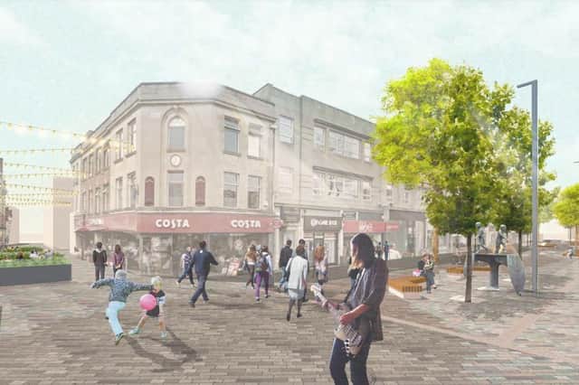 An artist's impression showing how Abington Street could look in the future