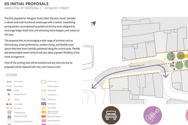 This proposal aims to encouraging a wide range of activities such as
informal play, street performance, outdoor dining, and flexible event
spaces that have been carefully positioned along the central route. Flexible
and demountable street furniture will also allow a greater flexibility of the
street arrangement. Most of the existing trees will be retained and any trees lost due to proposals will be replaced with new, semi-mature trees