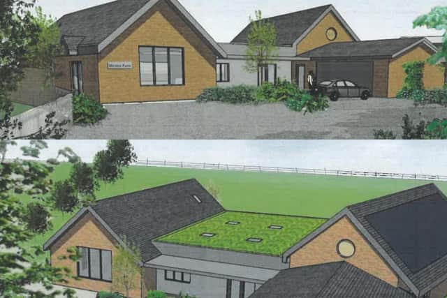 Proposed new buildings at Moralee Farm