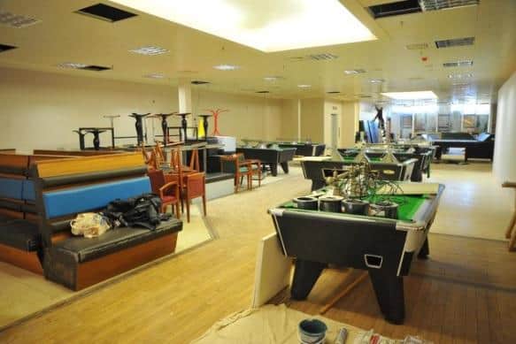 On offer will be five snooker tables, 12 English pool tables, six American pool tables, four dart boards and a sports bar showing live football. Photo: Steve Robards