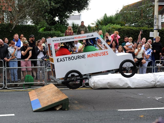 Eastbourne Seafront Soapbox returns on Saturday, September 25  from the top of Dukes Drive down to the seafront.