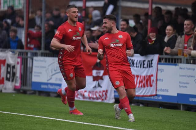 Worthing have been among the goals this week - putting two past Merstham and four past Kingstonian / Picture: Marcus Hoare