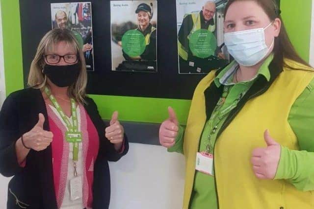 Asda are celebrating a worker who helped an elderly customer feeling feint in the Eastbourne store. Katie Legg, a service host at Asda, helped the customer who is in her 70s after she started feeling feint SUS-220217-144215001