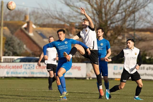 Pagham take on Peacehaven / Picture: Chris Hatton