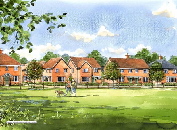 An artist's impression of the proposed 199 new homes in Southbourne.