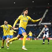 Jakub Moder celebrates netting in Brighton's FA Cup win over West Brom in January - but the Polish international is still yet to open his Seagulls account in the Premier League. Picture by Shaun Botterill/Getty Images