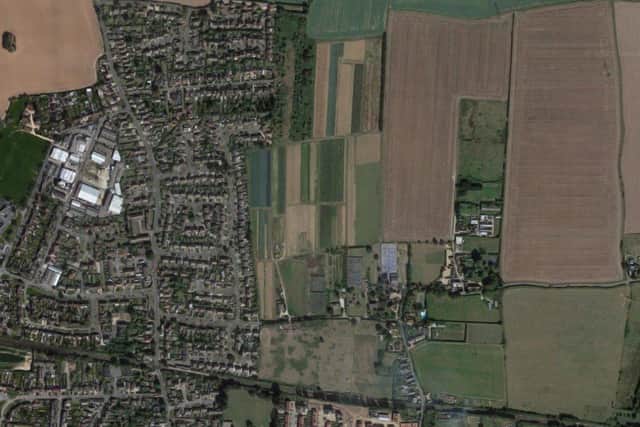 SB/22/00157/REM: Land North Of Cooks Lane, Southbourne. Reserved Matters Application pursuant to outline planning application (reference SB/18/03145/OUT) for 199 dwellings and associated development for all matters Appearance, Landscaping, Layout and Scale except Access. Photo: Google Maps.