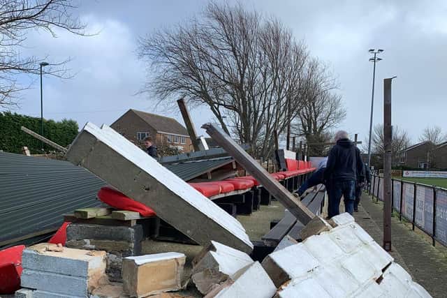 A petition has been launched to rebuild the football club's main stand