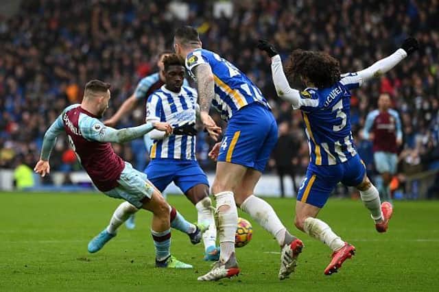 Brighton and Hove Albion suffered a 3-0 defeat to Burnley