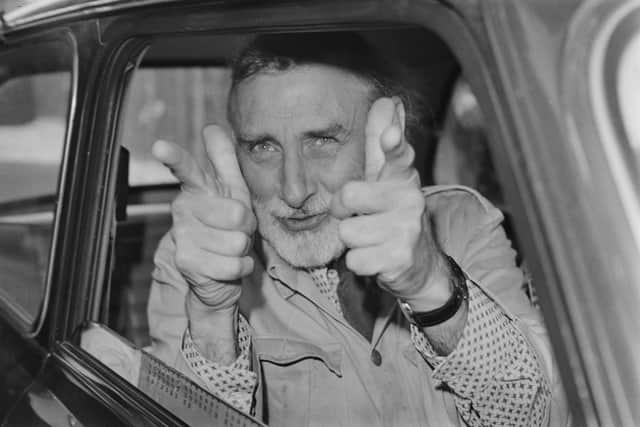 British-Irish actor, writer and comedian Spike Milligan (1918 - 2002), UK, 30th May 1974.  (Photo by Evening Standard/Hulton Archive/Getty Images) 775012557
