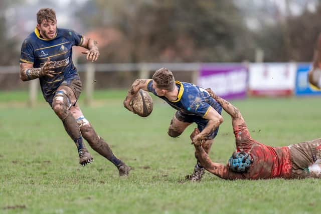 Mud glorious mud - Raiders in action at Barnstaple / Picture: Andy Wales