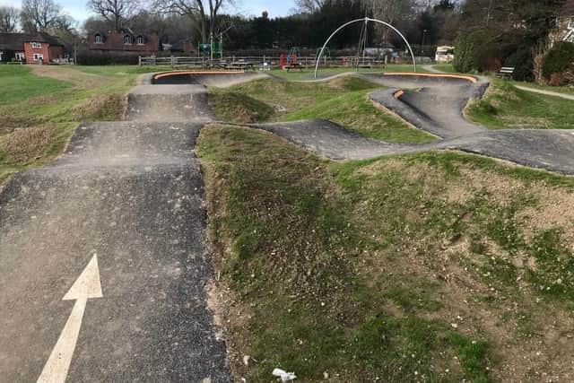 Mid Sussex District Council opened the new BMX pump track at the start of February. Picture: Mid Sussex District Council.