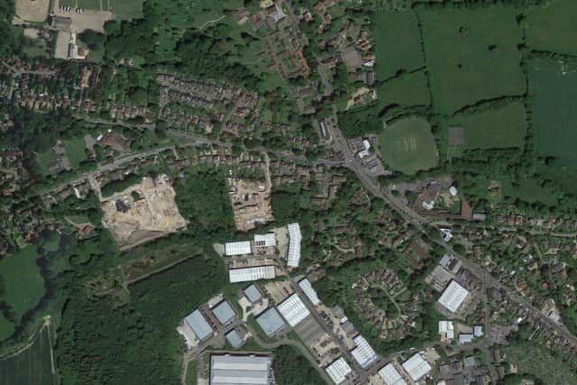DM/22/0474: Land At Rear Of Mulberry Gate, Copthorne Road, Felbridge. Outline planning application seeking permission for the erection of up to 2 no. dwellings (with all matters reserved except access) and associated works. Photo: Google Maps.