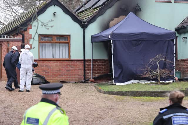 Sussex Police said two people died in a fire in Burgess Hill on Sunday (February 20). Picture: Eddie Micthell.