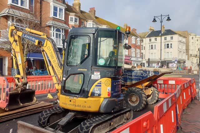 Now the current road surface will be 'raised and decorated' so that the whole of Montague Place is level, making it 'more appealing for visitors and businesses'.