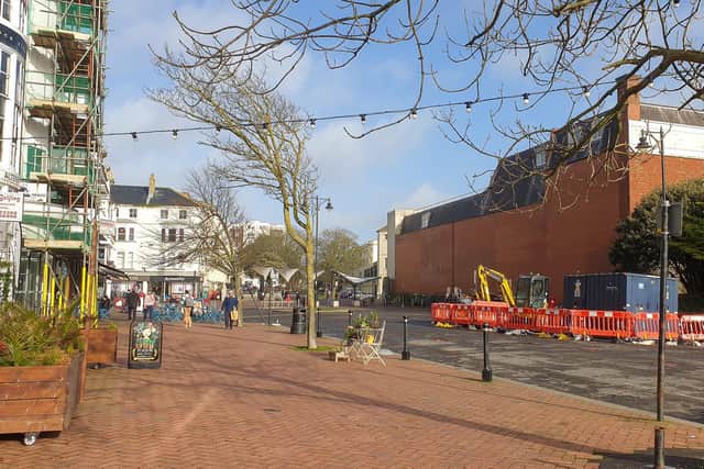 Work has now begun on the site in Worthing after West Sussex County Council gave approval for the road to be permanently closed to traffic.