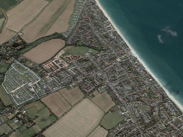 Aerial shot of East Wittering & Bracklesham (Credit: Google Earth) SUS-210416-133858001