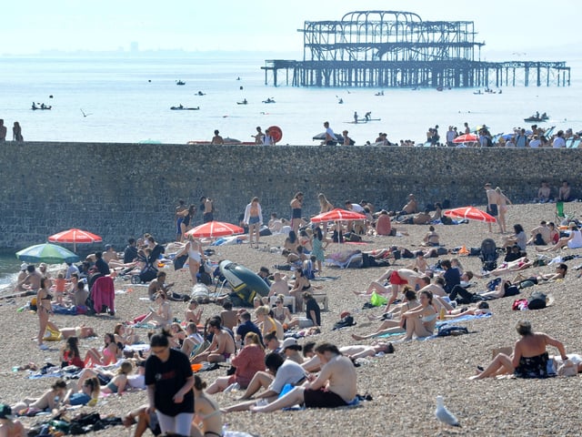 Brighton Beach (Photo by Jon Rigby) SUS-210617-101448001