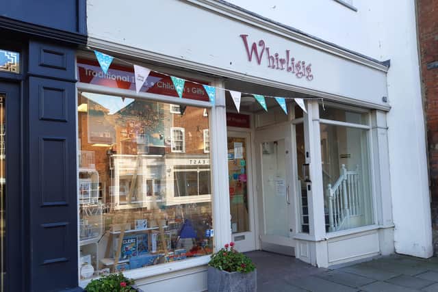Whirligig toys, South Street Chichester