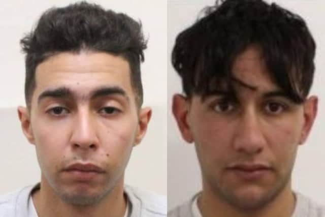 Rayan Boukhubza and Abdul Salim. Picture from Sussex Police SUS-220224-190741001