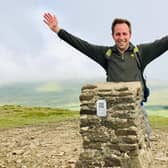 Alan completing the Yorkshire 3 Peaks Challenge.