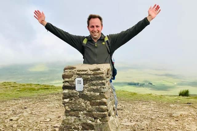 Alan completing the Yorkshire 3 Peaks Challenge.