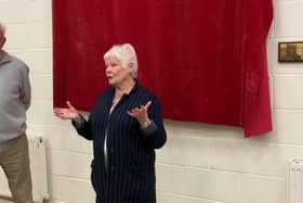 Dame Judi Dench at the unveiling