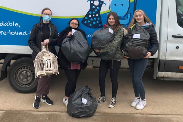 Felpham Community College collected over 100 bags of items during a donation drive for St Wilfrid's Hospice