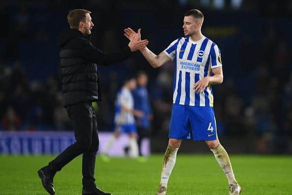 Brighton defender Adam Webster has had a number of injury issues this season