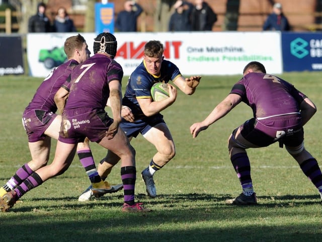 Action from Worthing Raiders' 35-19 win over Leicester in rugby's National two south at Roundstone Lane / Pictures: Stephen Goodger