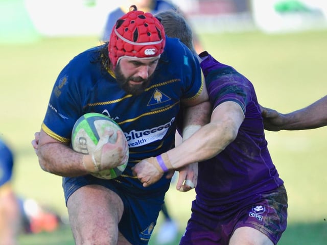 Action from Worthing Raiders' 35-19 win over Leicester in rugby's National two south at Roundstone Lane / Pictures: Stephen Goodger