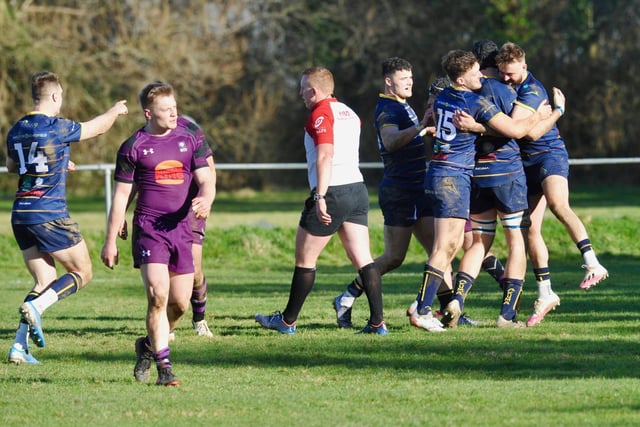 Action from Worthing Raiders' 35-19 win over Leicester in rugby's National two south at Roundstone Lane / Pictures: Stephen Goodger