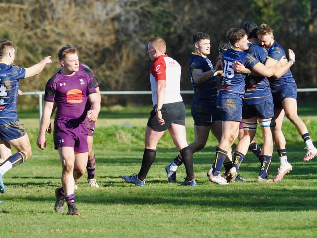 Action from Worthing Raiders' 35-19 win over Leicester in rugby's National two south at Roundstone Lane / Pictures: Stephen Goodger