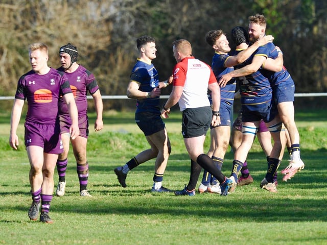 Action from Worthing Raiders' 35-19 win over Leicester in rugby's National two south at Roundstone Lane / Pictures: Stephen Goodger
