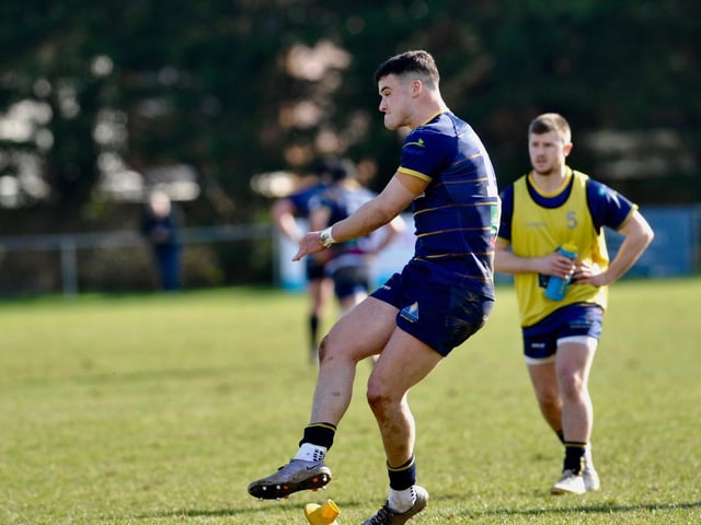 Action from Worthing Raiders' 35-19 win over Leicester in rugby's National two south at Roundstone Lane / Pictures: Stephen Goodger