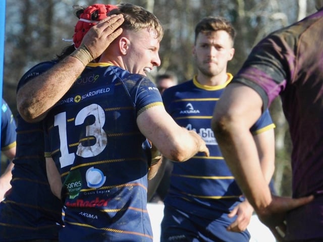 Action from Worthing Raiders' 35-19 win over Leicester in rugby's National two south at Roundstone Lane / Pictures: Stephen Goodger