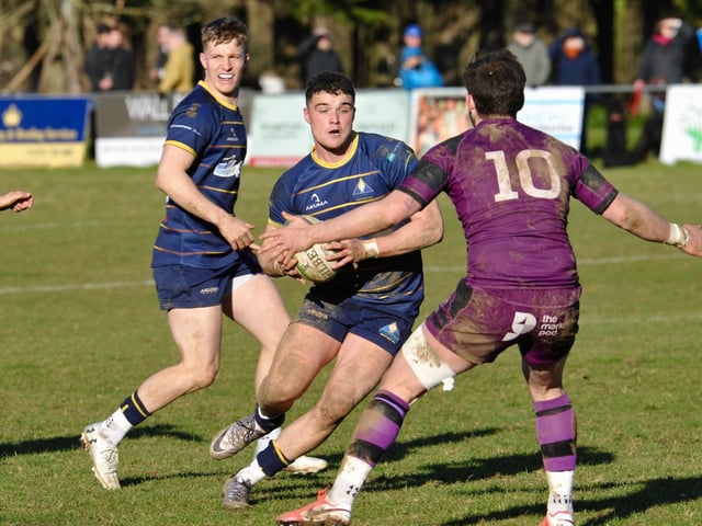 Action from Worthing Raiders' 35-19 win over Leicester in rugby's National two south at Roundstone Lane / Pictures: Stephen Goodger