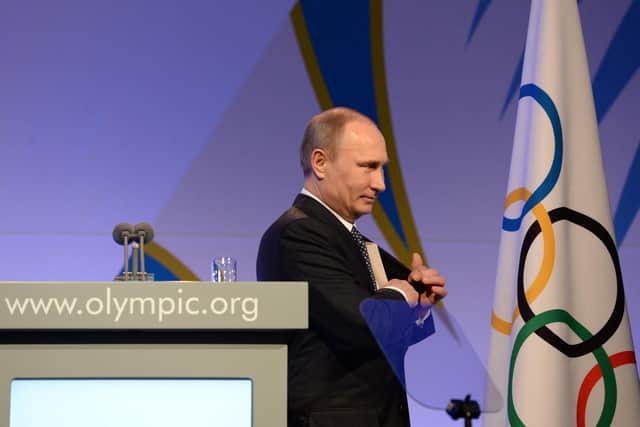 Vladimir Putin at the International Olympic Committee (IOC) Gala Dinner in Sochi / Picture: Getty