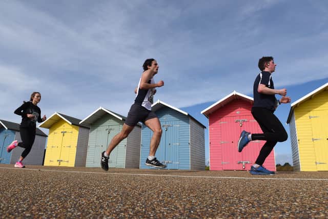 Eastbourne Half Marathon 2020 (Photo by Jon Rigby) SUS-200503-103908001