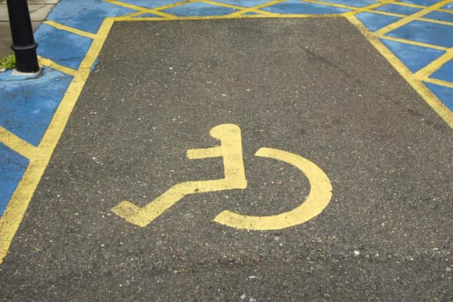 Disabled parking bay