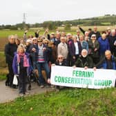 A previous protest against plans for part of Goring Gap. Picture by Derek Martin