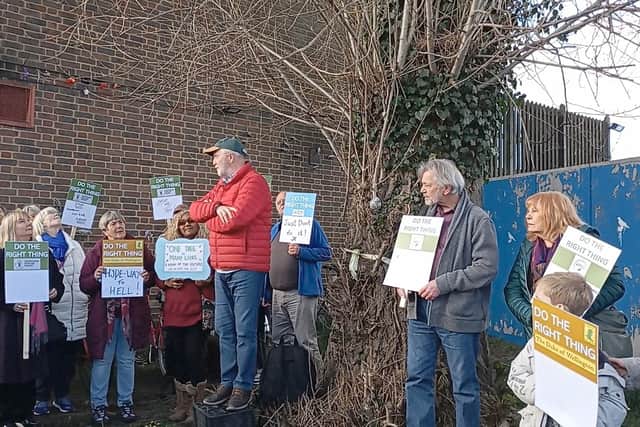 BBC broadcaster and author George McGavin visited Shoreham on Friday to back a campaign fighting to save a poplar tree from being felled to make  way for a 159-home development.