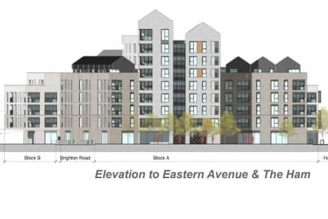 Civic Centre Elevations Eastern Avenue And Ham Road