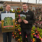 South Downs MP Andrew Griffith (left) and Squire Garden Centre manager Chris Dartnell